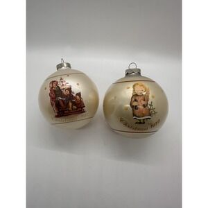 Schmid Berta‎ Hummel Christmas Ball Ornaments 1979 & 1981 Angel Children